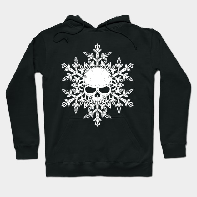 Frozen Skullflake Hoodie by JCoulterArtist